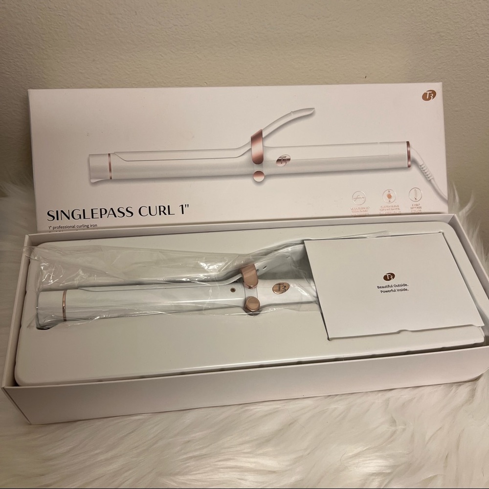 T3 SinglePass Curling Iron 1"